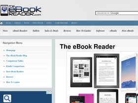 'the-ebook-reader.com' screenshot