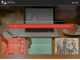 'the-efa.org' screenshot