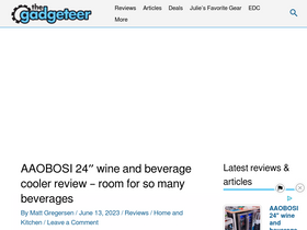 'the-gadgeteer.com' screenshot