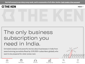 'the-ken.com' screenshot