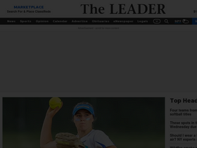 'the-leader.com' screenshot