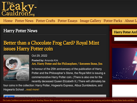 'the-leaky-cauldron.org' screenshot