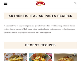 'the-pasta-project.com' screenshot