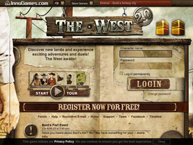 'the-west.net' screenshot