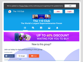 'the110club.com' screenshot