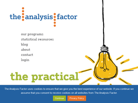 'theanalysisfactor.com' screenshot