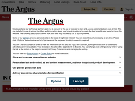 'theargus.co.uk' screenshot