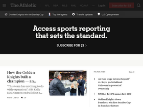 'theathletic.com' screenshot
