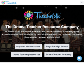 'theatrefolk.com' screenshot