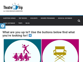 'theatretrip.com' screenshot