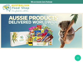 'theaustralianfoodshop.com' screenshot