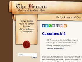 'theberean.org' screenshot