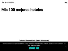 'thebest100hotels.com' screenshot