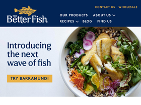 'thebetterfish.com' screenshot