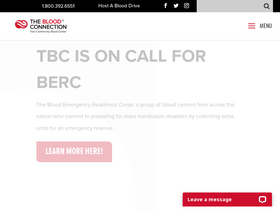 'thebloodconnection.org' screenshot