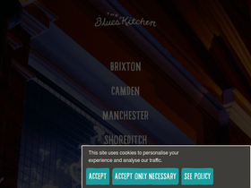 'theblueskitchen.com' screenshot