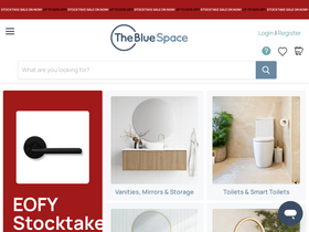 'thebluespace.com.au' screenshot