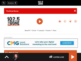 'theboneonline.com' screenshot