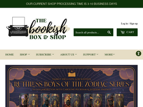 'thebookishshop.com' screenshot