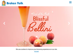 'thebrokenyolkcafe.com' screenshot