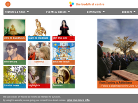 'thebuddhistcentre.com' screenshot
