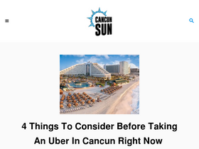 'thecancunsun.com' screenshot