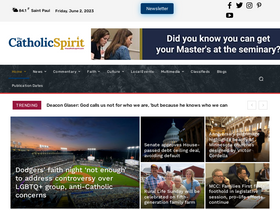 'thecatholicspirit.com' screenshot