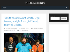'thecelebsinfo.com' screenshot