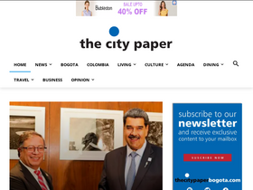 'thecitypaperbogota.com' screenshot