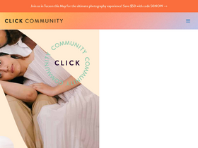 'theclickcommunity.com' screenshot