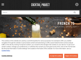 'thecocktailproject.com' screenshot