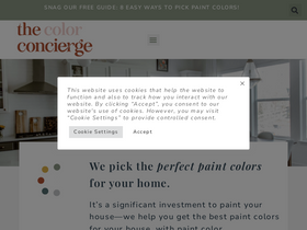 'thecolorconcierge.com' screenshot