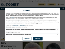 'thecomet.net' screenshot