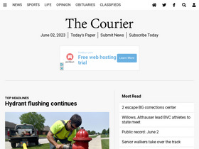 'thecourier.com' screenshot