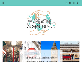 'thecreativeadventurer.com' screenshot