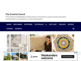 'thecrochetcrowd.com' screenshot