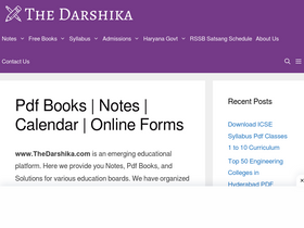'thedarshika.com' screenshot