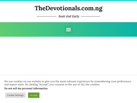 'thedevotionals.com.ng' screenshot