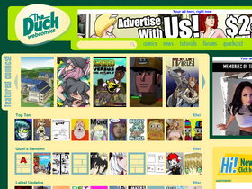 'theduckwebcomics.com' screenshot