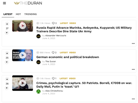 'theduran.com' screenshot