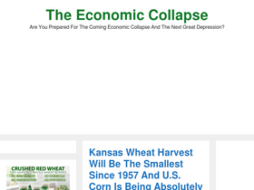 'theeconomiccollapseblog.com' screenshot
