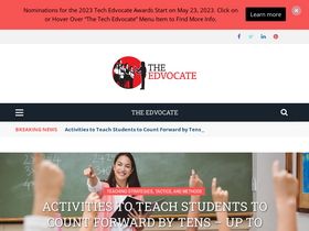 'theedadvocate.org' screenshot