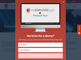 'theemployeeapp.com' screenshot