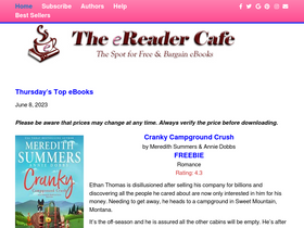 'theereadercafe.com' screenshot