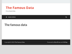 'thefamousdata.com' screenshot