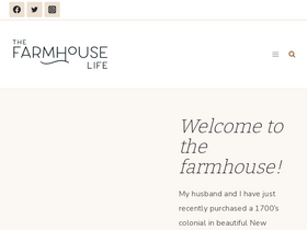 'thefarmhouselife.com' screenshot