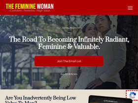 'thefemininewoman.com' screenshot
