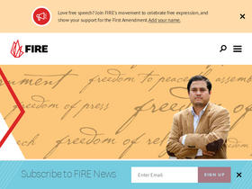 'thefire.org' screenshot