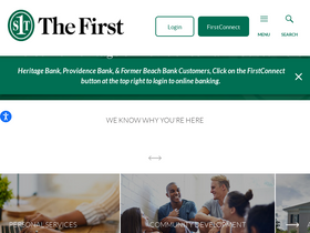 'thefirstbank.com' screenshot