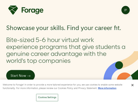 'theforage.com' screenshot